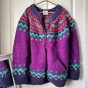 トップス TAIN DOUBLE PUSH COWICHAN KNIT JACKET KNIT – TAIN DOUBLEPUSH